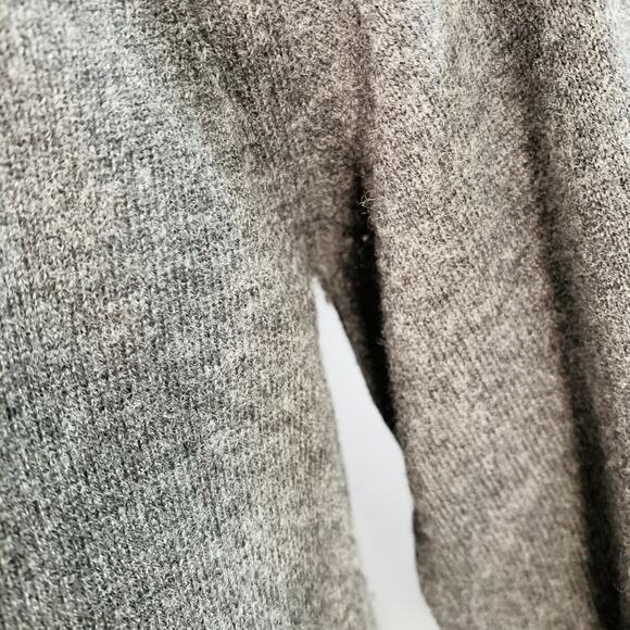 MAISON MARGIELA Size M Grey Brown Wool Suede Elbow Patches Sweater - Picture 9 of 12